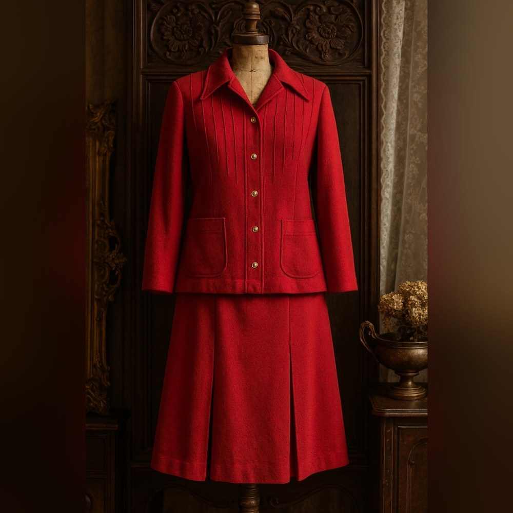 Vintage D’Allairds 2-Piece Skirt Suit Set